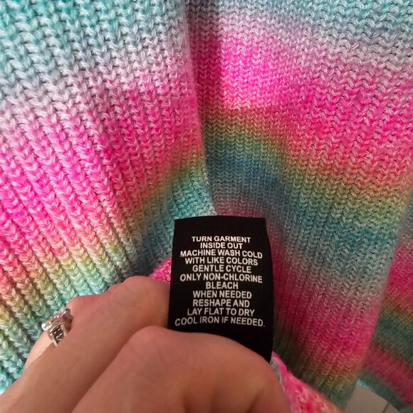 Torrid Rainbow Ombre Sweater - Picture 9 of 9